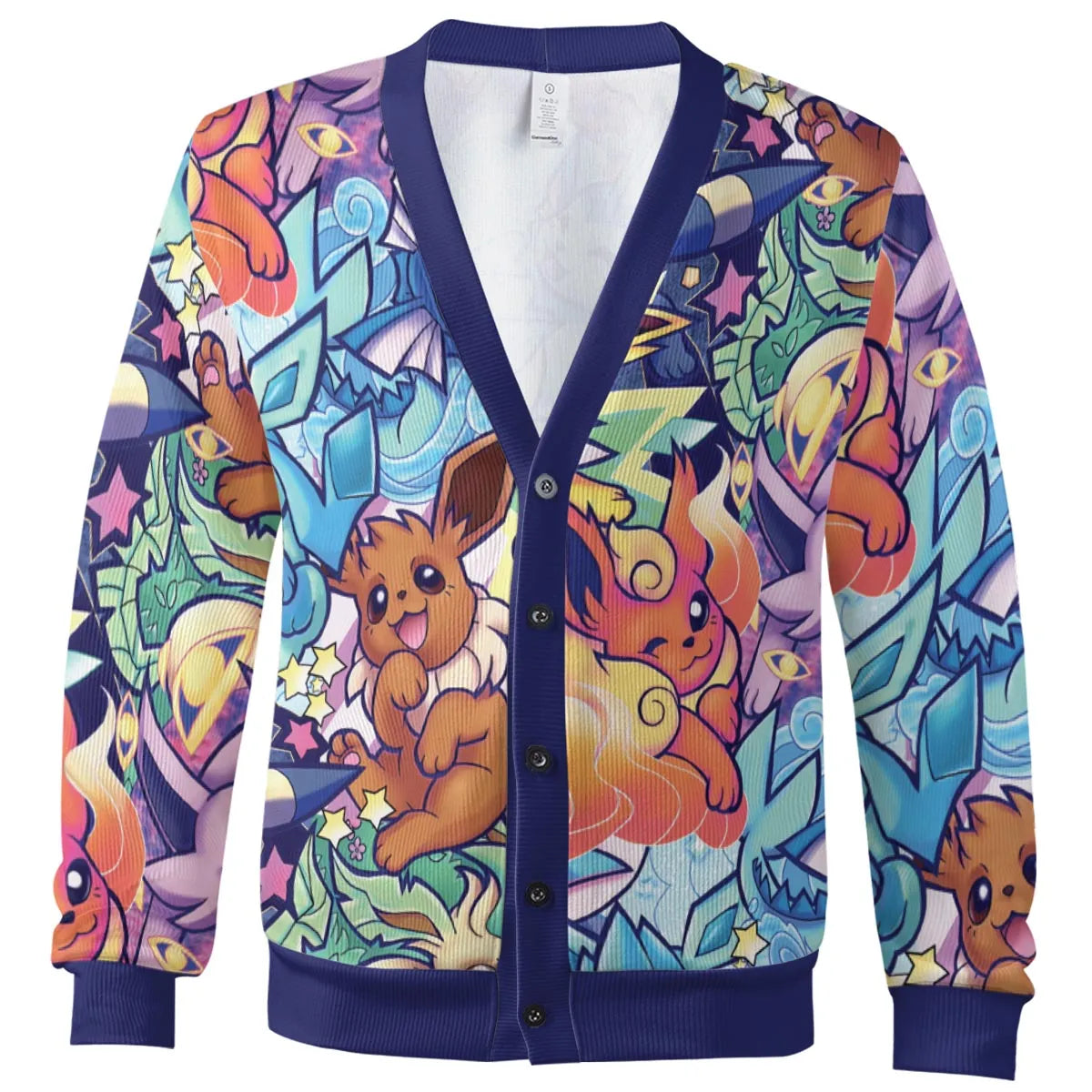 Evolutionary line of Eevee Pokemon Cardigan