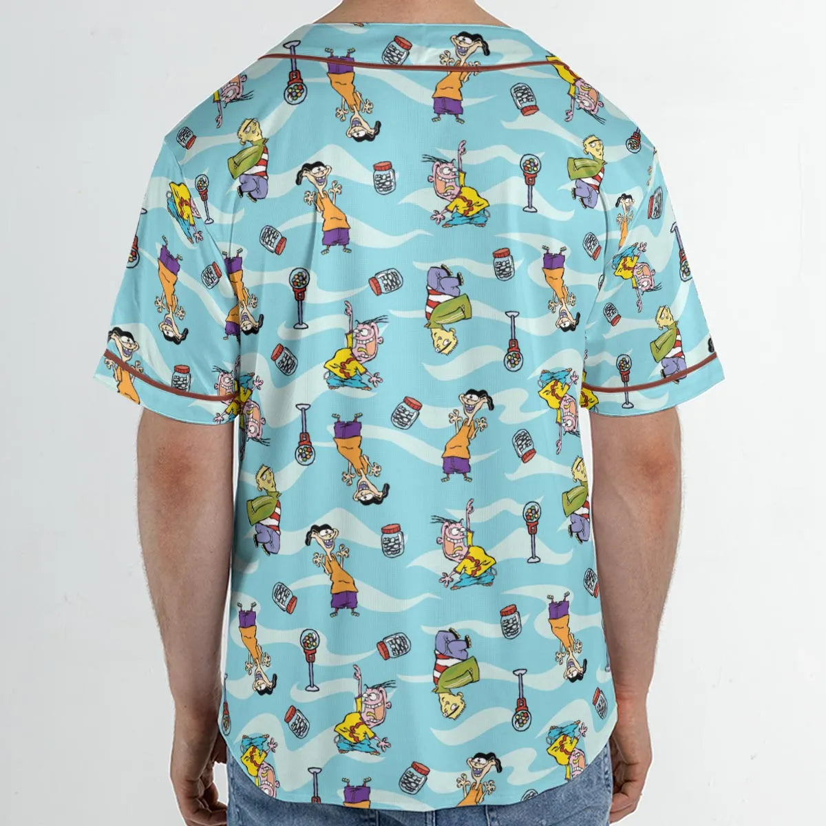 Quick Tips Regarding Ed, Edd, n Eddy Pattern Unisex Baseball Jersey