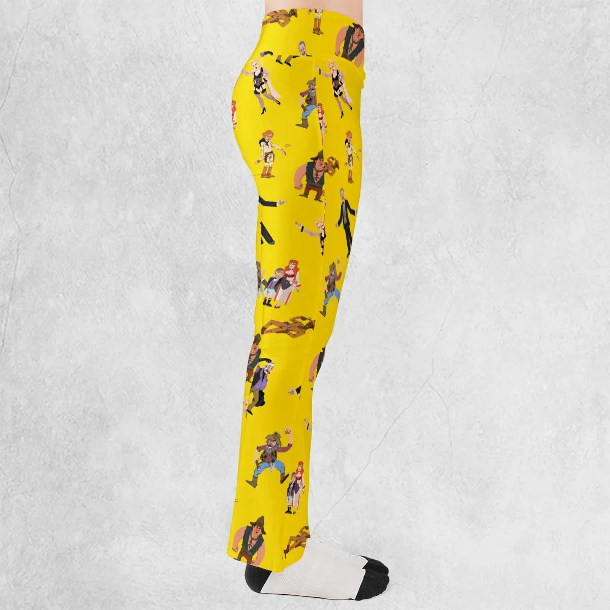 Blazing Saddles Characters Flare Leggings