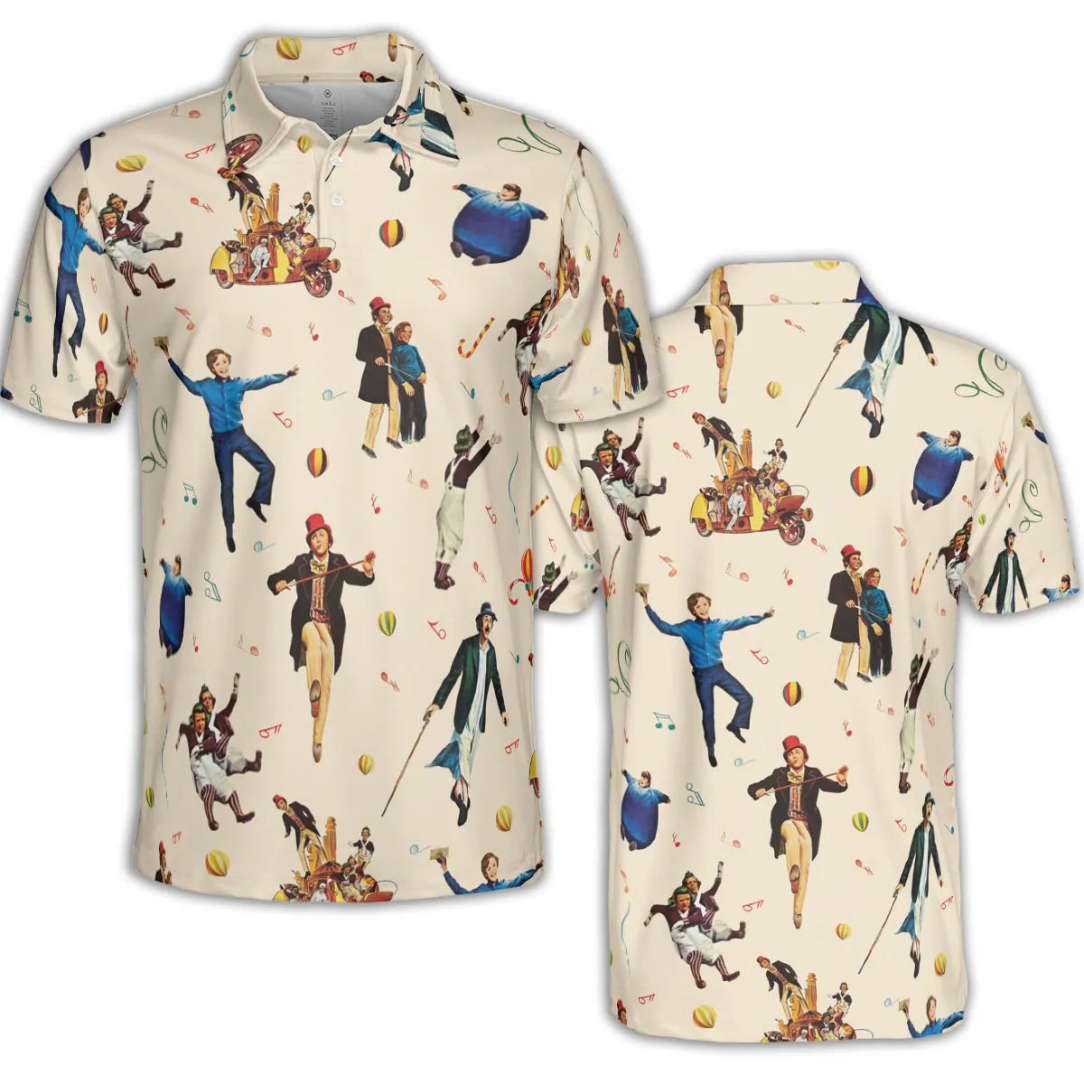 It's Scruumdidiyumptious Willy Wonka And Chocolate Factory AOP Men/Women Polo Shirt