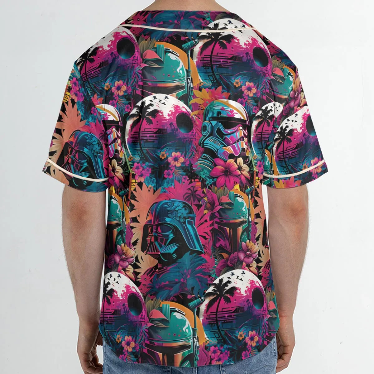 Star Wars Synthwave Unisex Baseball Jersey