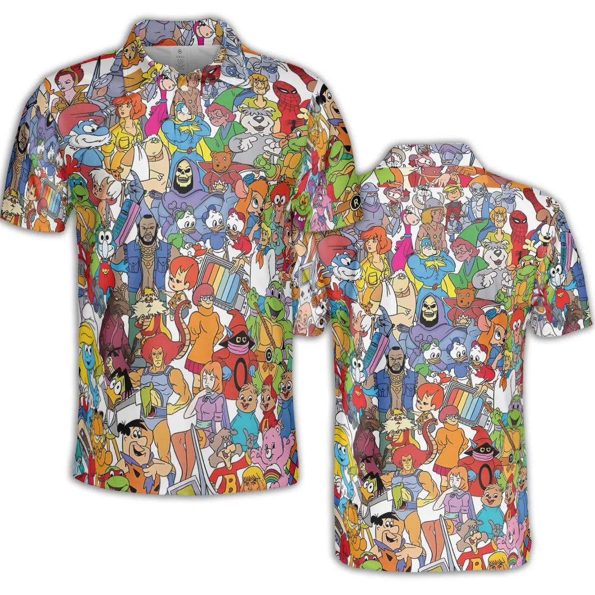 90s Cartoon Legends AOP Men/Women Polo Shirt