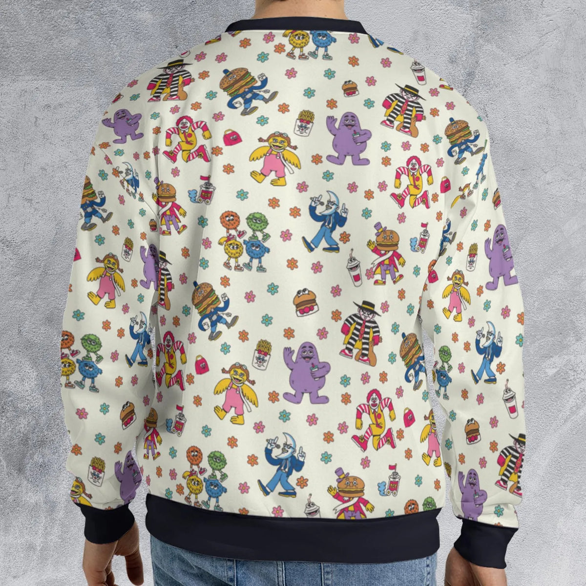 BADA BOP BA BA Mcdonaldland All-over Print Sweatshirt