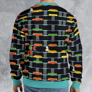 BurgerTime Arcade Game All-over Print Sweatshirt
