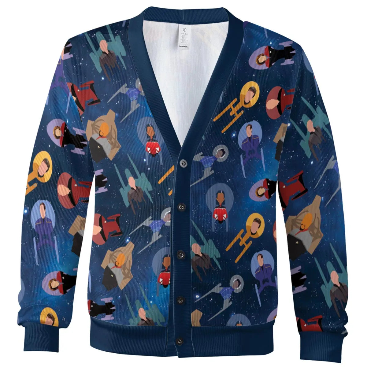 Trek Ships and Captains Cardigan