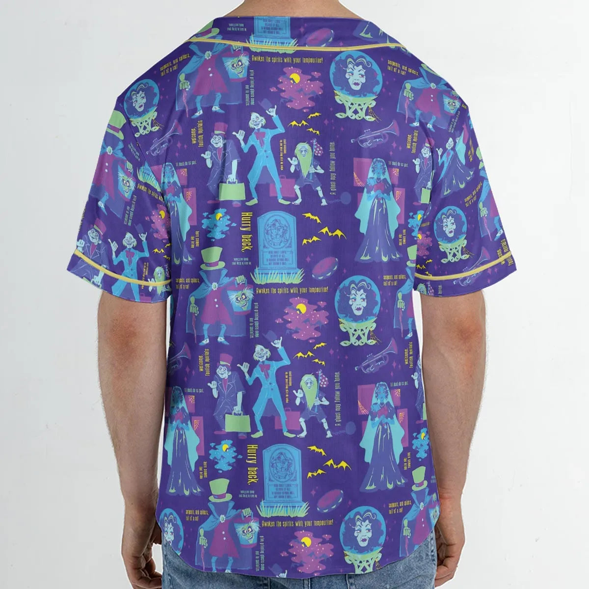 Happy Haunts Journal Haunted Mansion Unisex Baseball Jersey