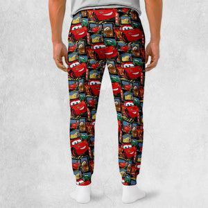Cartoon Racing Car Sweatpants