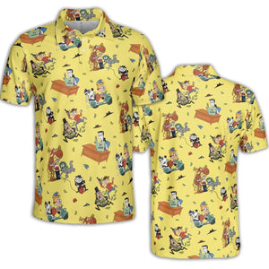 Moose And Squirrel The Adventures of Rocky and Bullwinkle AOP Men/Women Polo Shirt