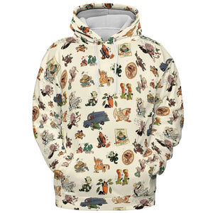 Nostalgia Terrytoons Characters All-over Print Hoodie