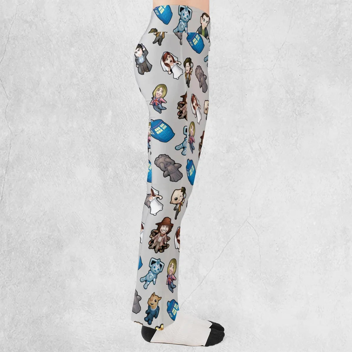Cartoon Who Doctor Who Flare Leggings