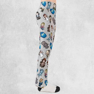 Cartoon Who Doctor Who Flare Leggings