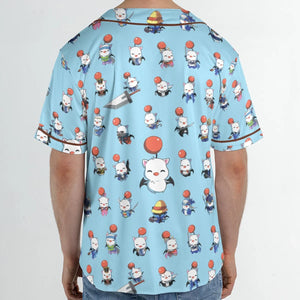 Cute Moogle Final Fantasy Unisex Baseball Jersey