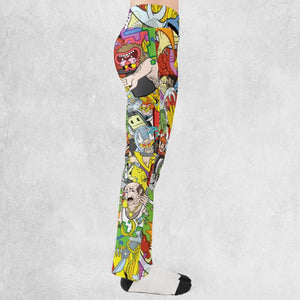 Pure Chaos Aqua Teen Hunger Force Flare Leggings
