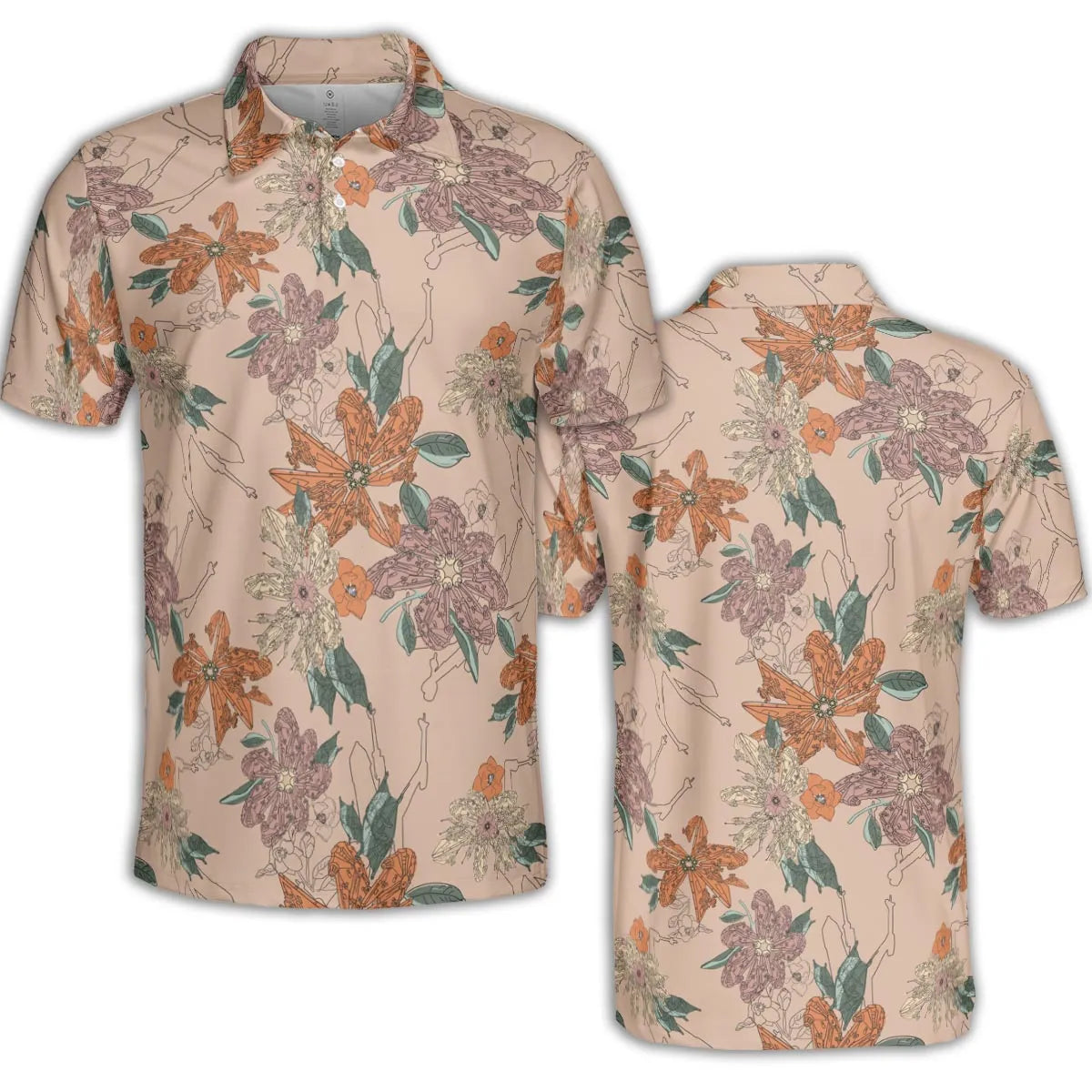 Star Wars Ships Floral Pattern AOP Men/Women Polo Shirt