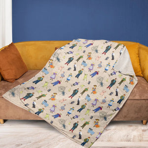 Beloved Children's Tale Charlotte's Web Cartoon Characters Fleece Blanket