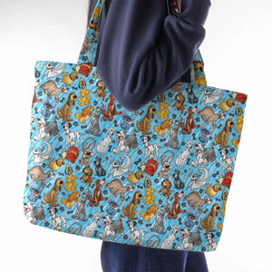 Animation Dogs Large Tote Bag