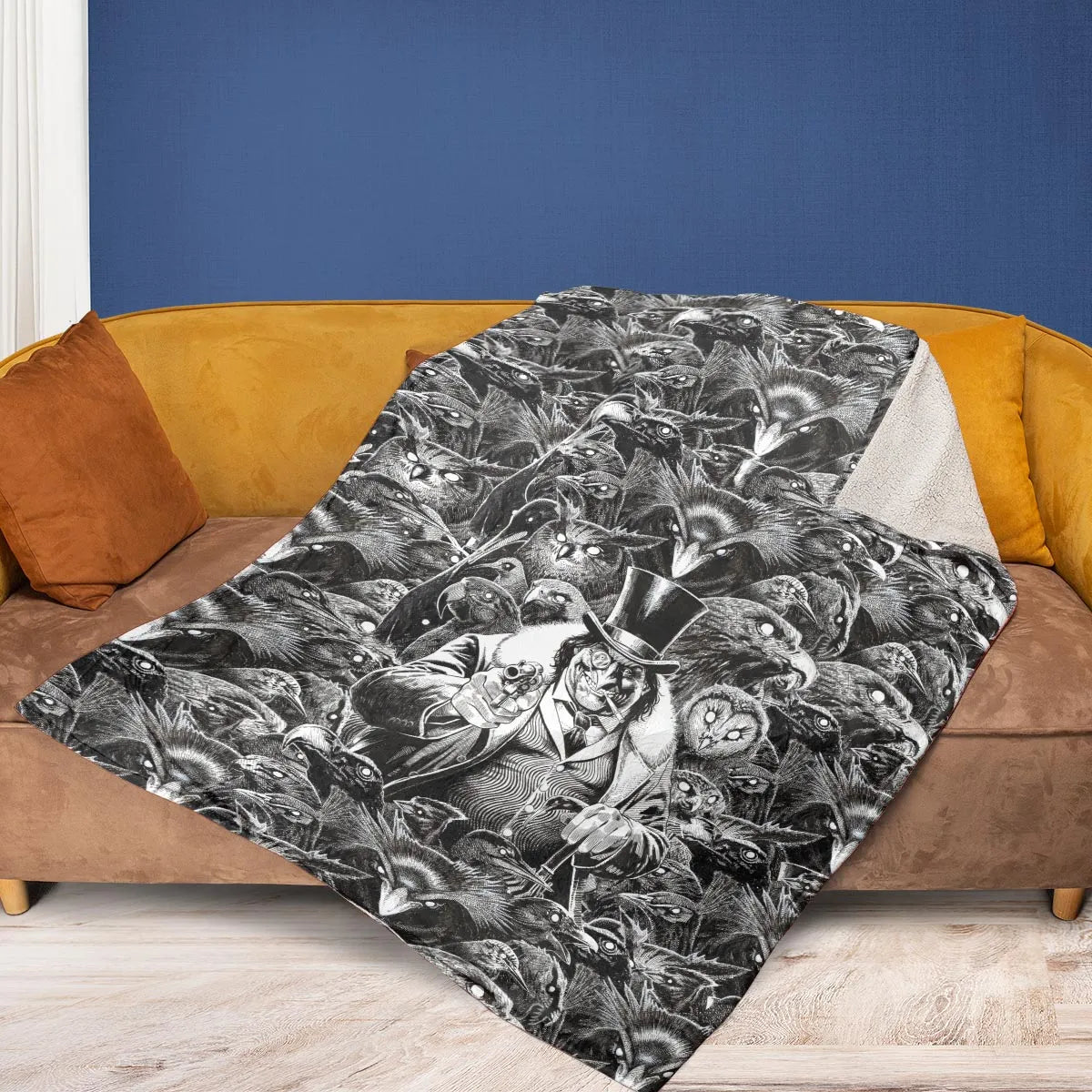 Umbrellas to Underworld Penguin Fleece Blanket
