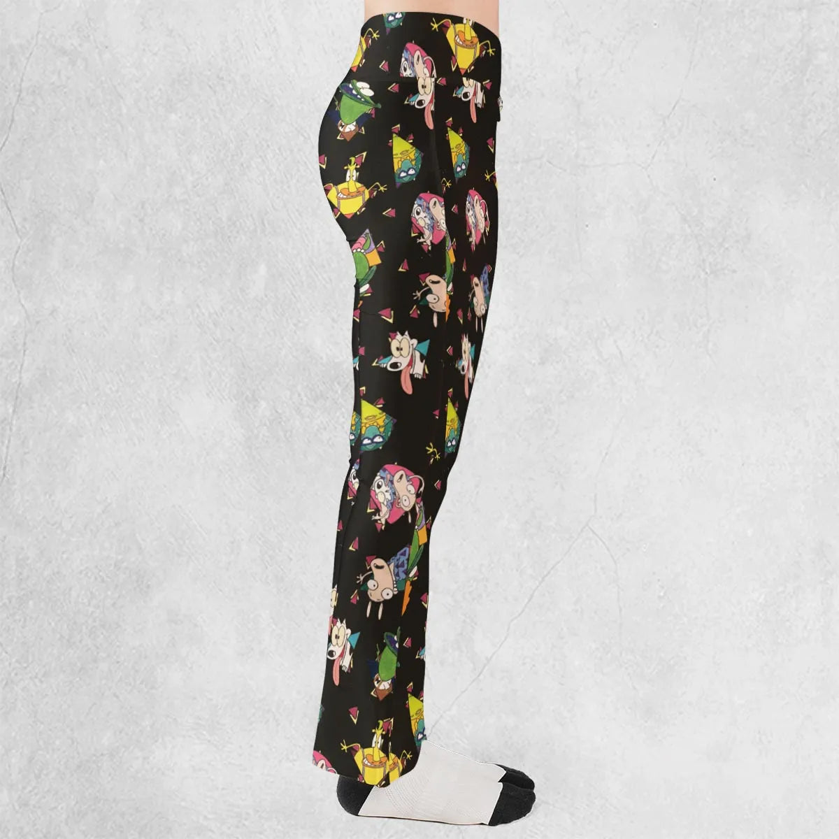 Rocko's Modern Life Pattern Flare Leggings