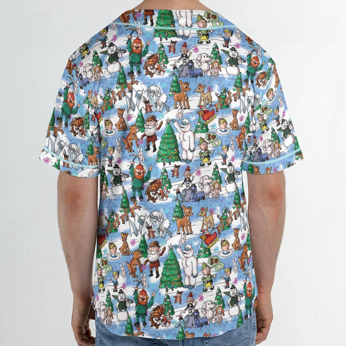Snowland Rudolph the Red-Nosed Reindeer Unisex Baseball Jersey