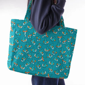 Cute Mudkips Pokemon Large Tote Bag
