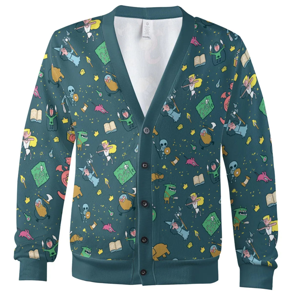 Cute Doodle Dungeons Cardigan