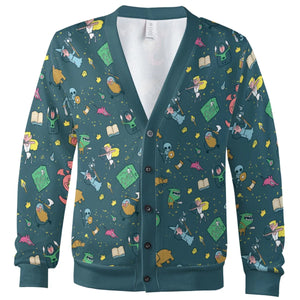 Cute Doodle Dungeons Cardigan