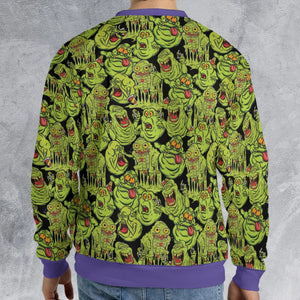 Funny Slimer Ghostbusters All-over Print Sweatshirt