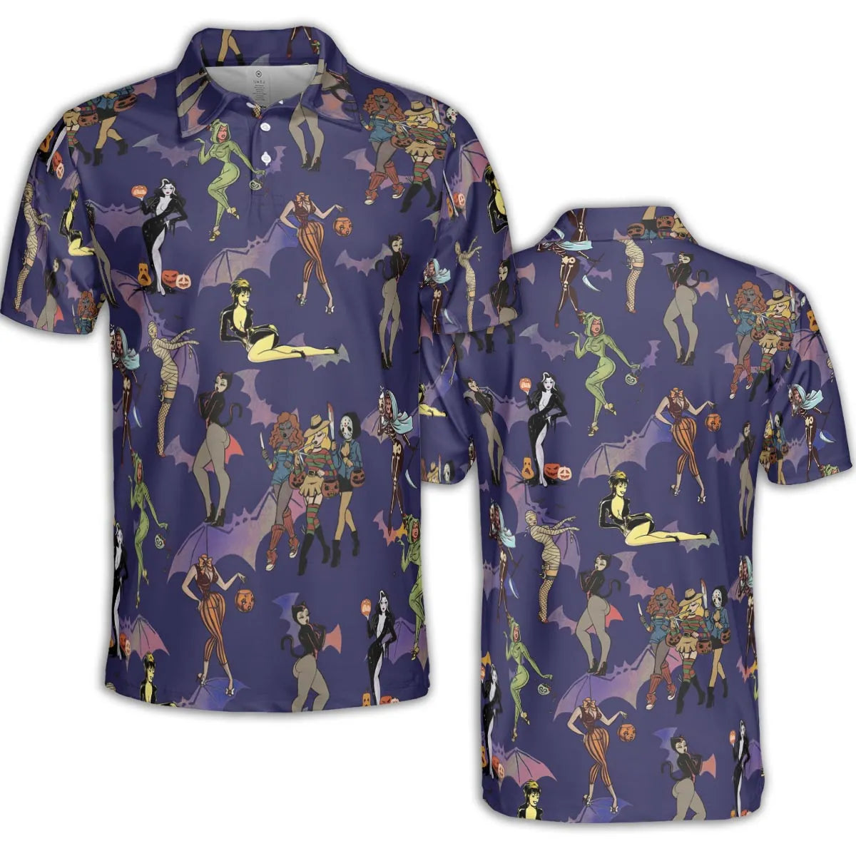 Horror Pin Up Girls AOP Men/Women Polo Shirt