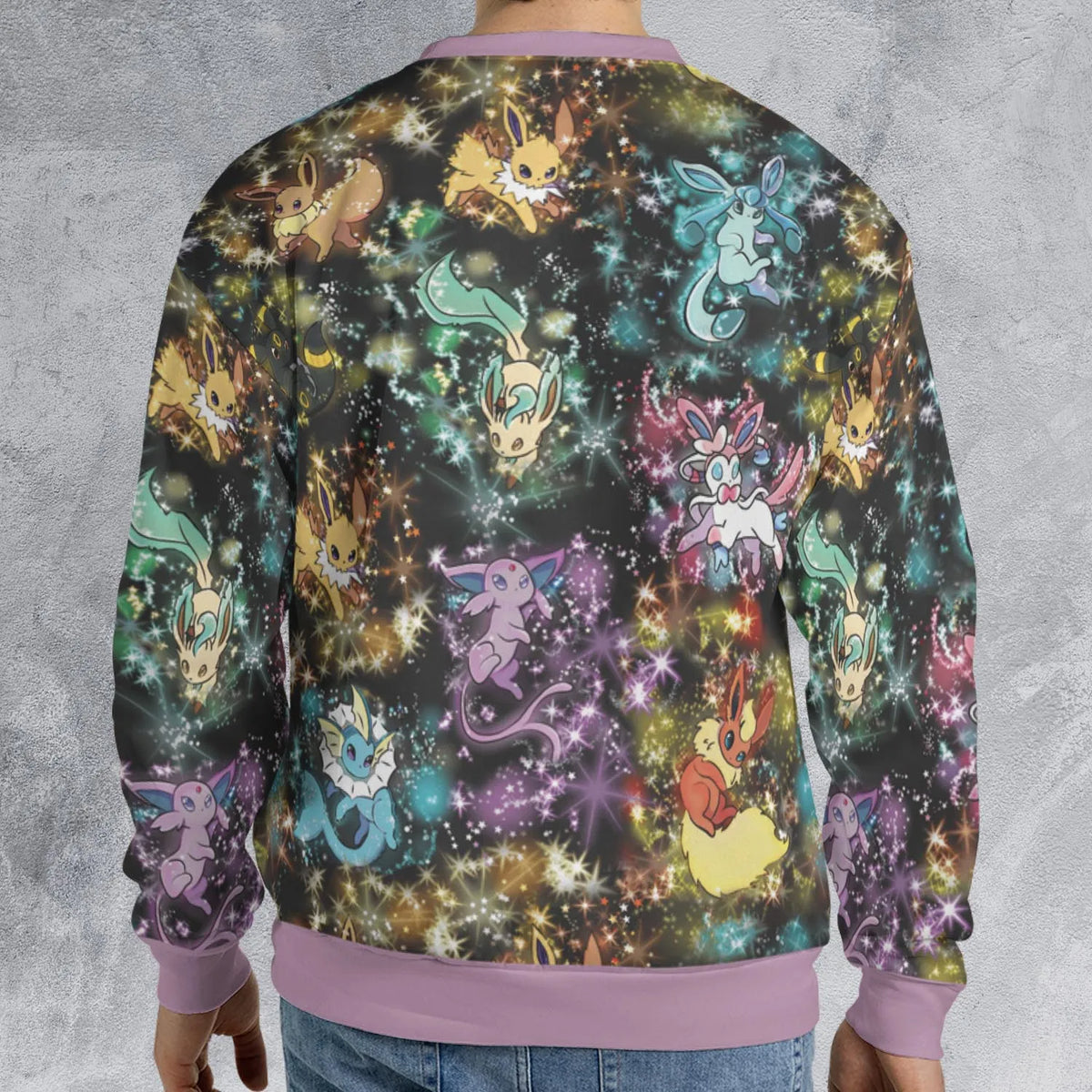 Eevee Evolution in the Galaxy All-over Print Sweatshirt