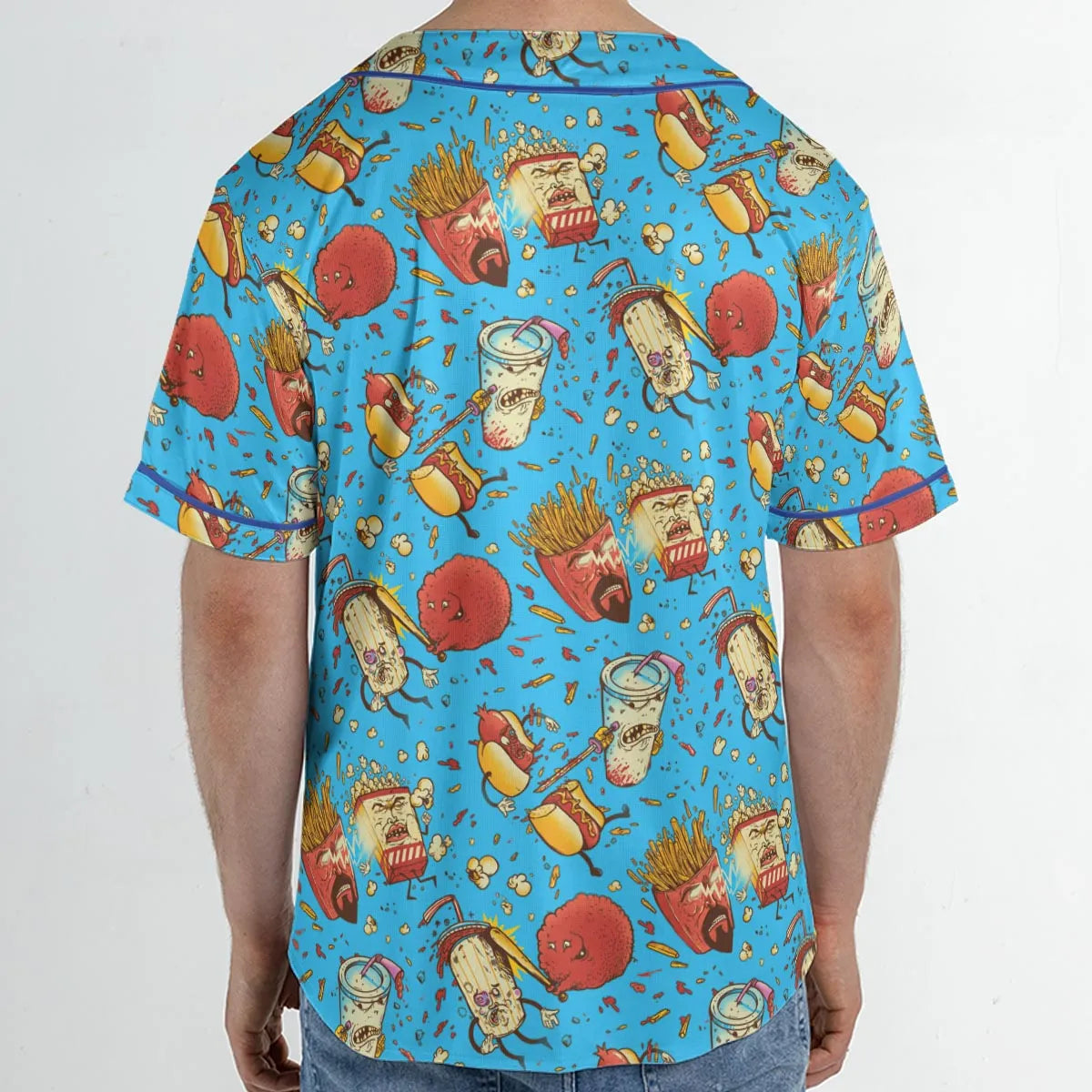 Fight! Aqua Teen Hunger Force Unisex Baseball Jersey