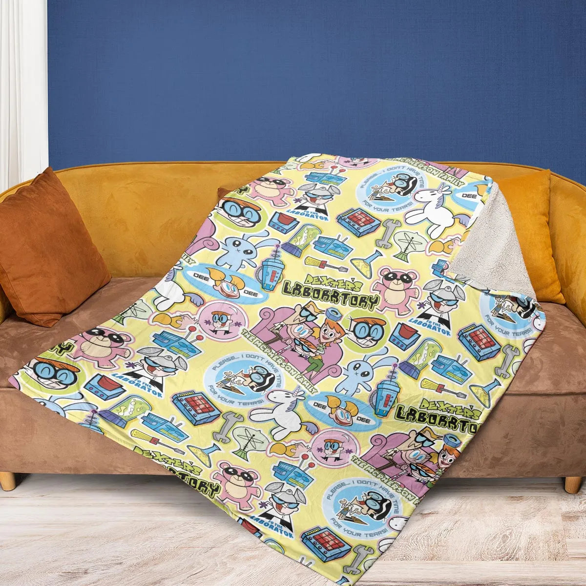 Dee Dee Mandark Dexter's Laboratory Funny Fleece Blanket