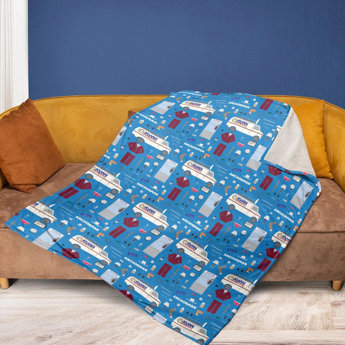 Anchor Chic Anchorman Fleece Blanket
