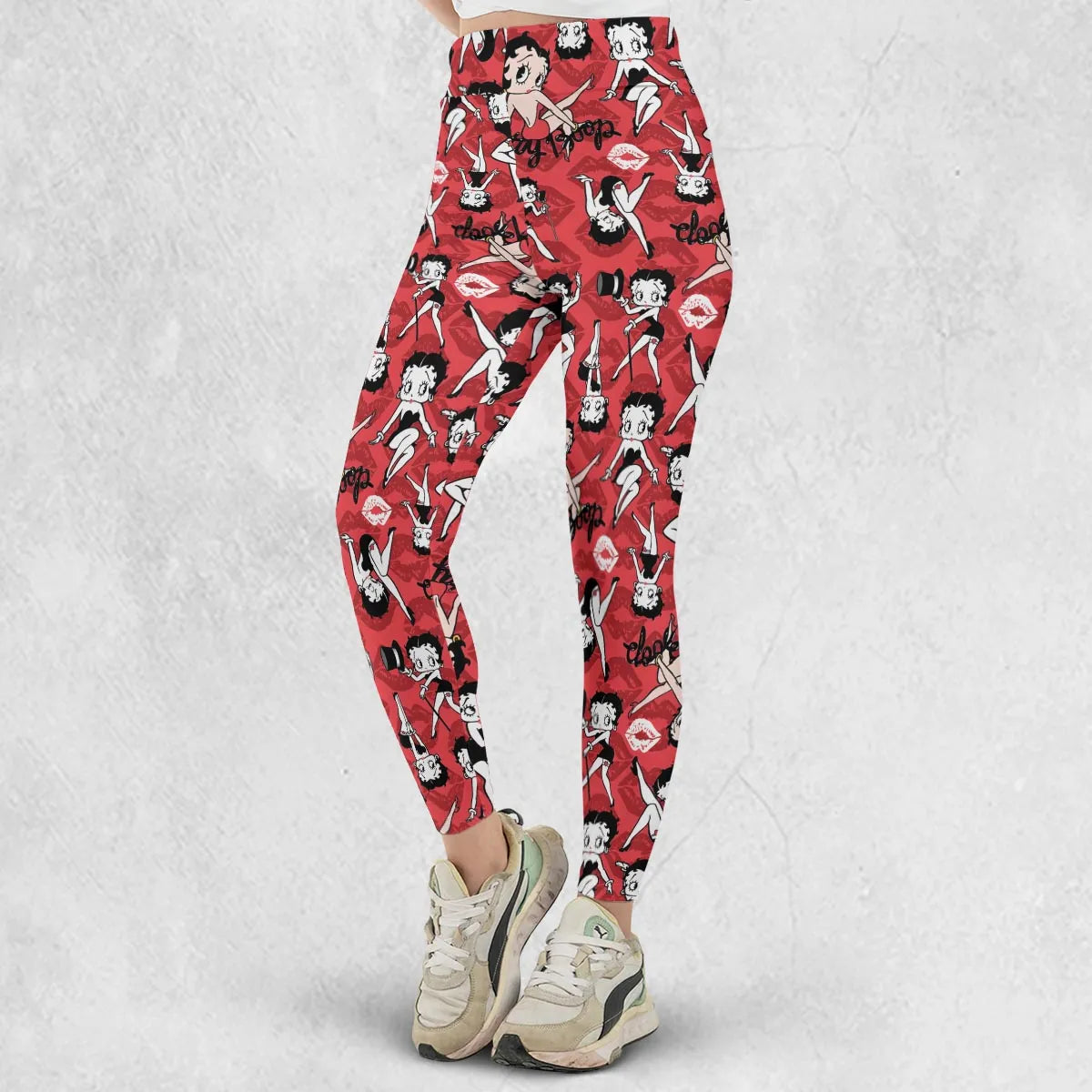 Betty Boop Singer Cartoon Sexy Legging