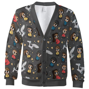 Cute Space Star Trek Cardigan