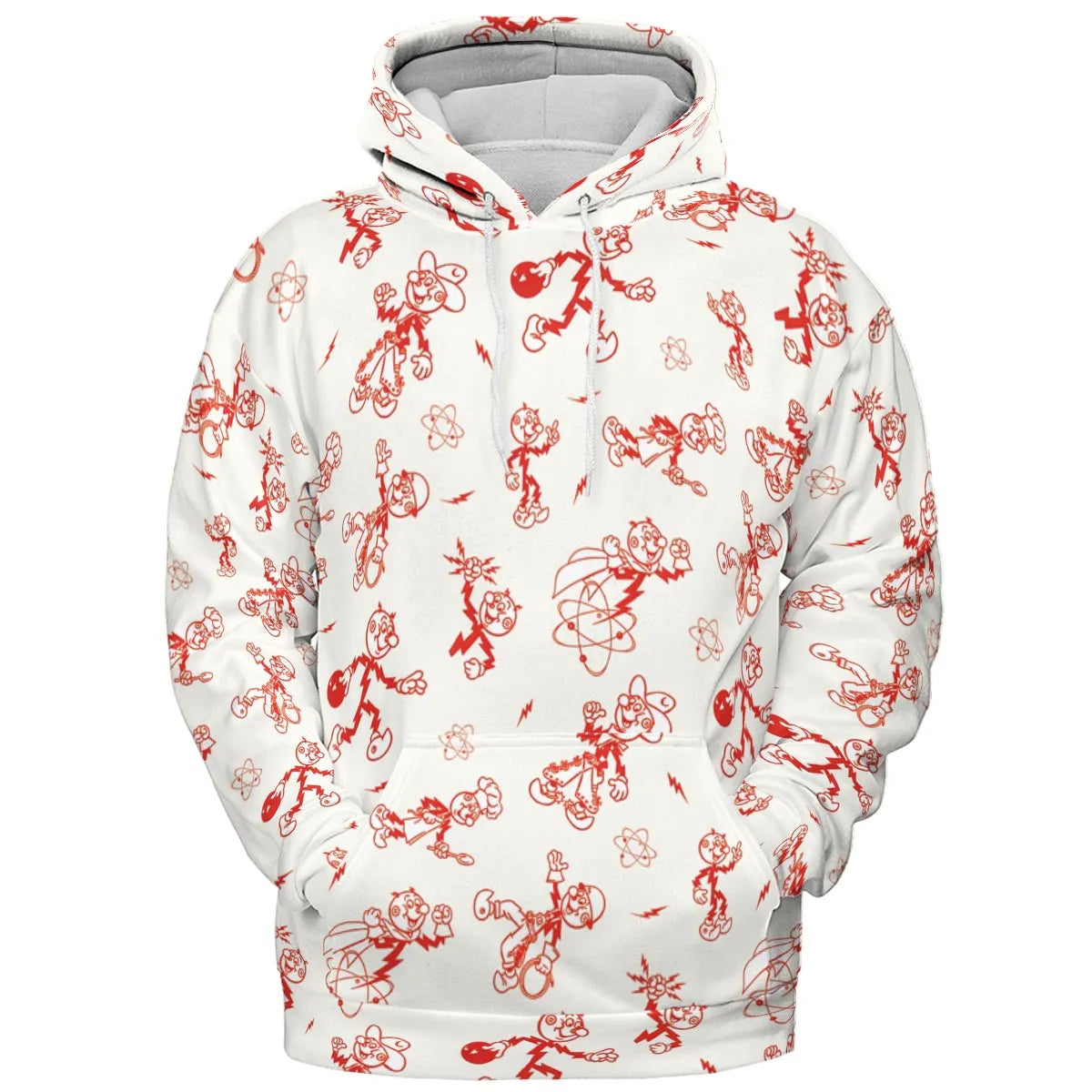 Vintage Style Nostalgic Reddy Kilowatt All-over Print Hoodie