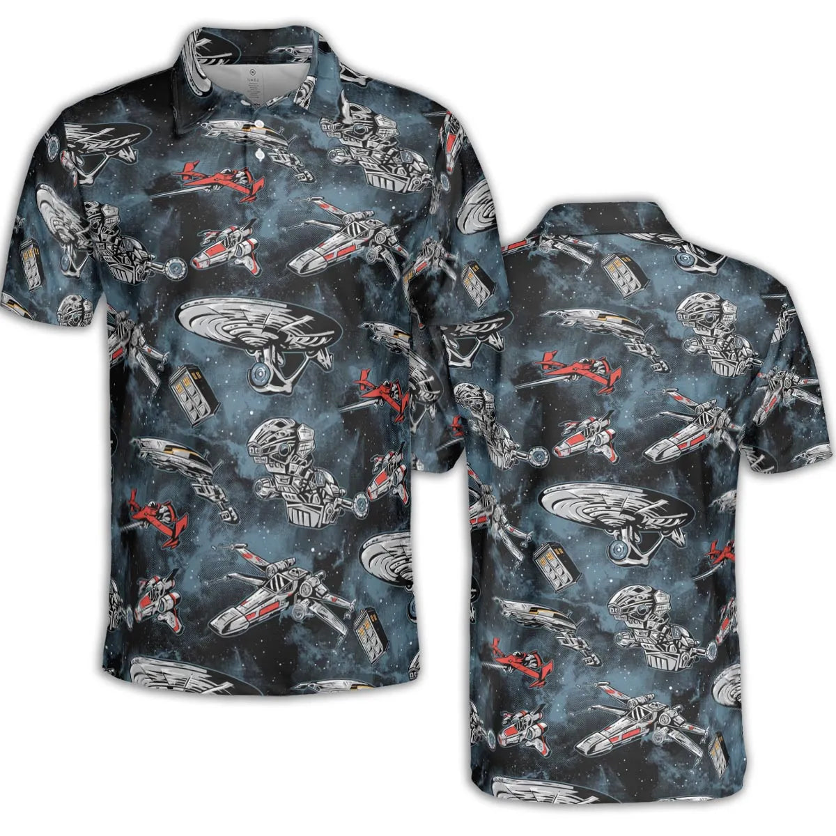 Ultimate Space Fleet AOP Men/Women Polo Shirt