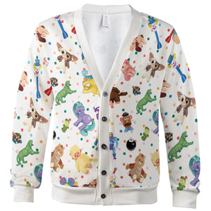80s Toy Collage Cardigan