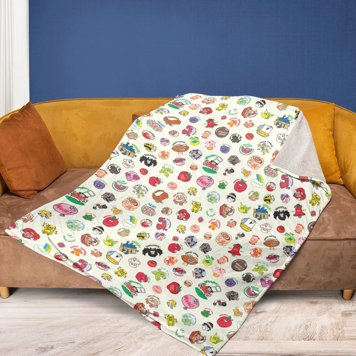 Vintage Trend Matte Scratch & Sniff Fleece Blanket