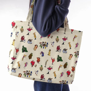 Wacky Races Characters Large Tote Bag