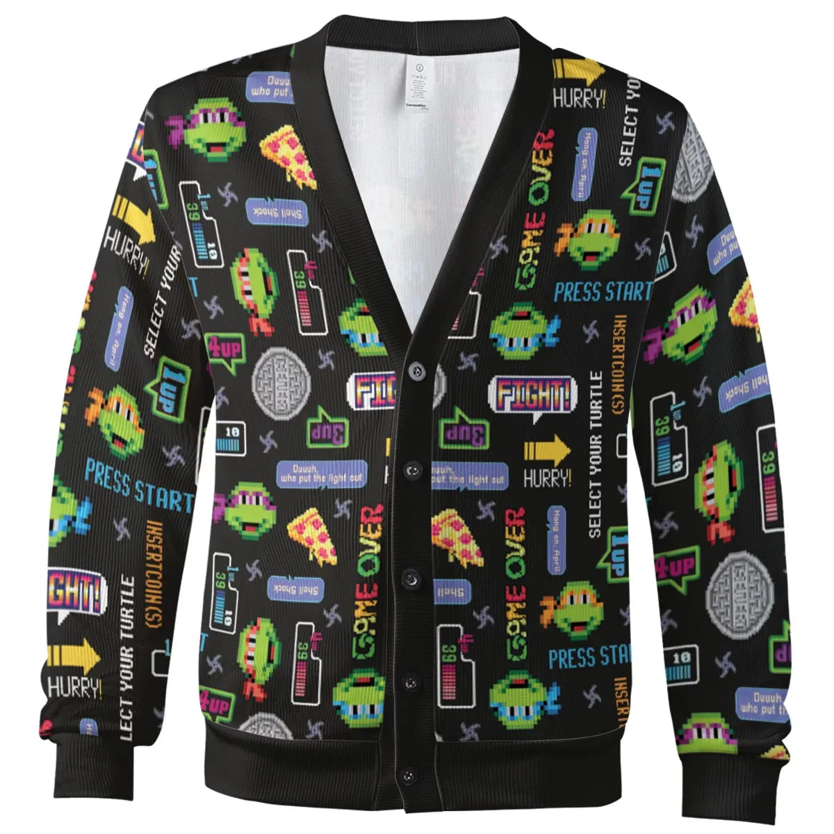 The TMNT Pixel Characters Cardigan