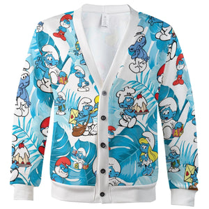 The Smurfs Pattern Cardigan