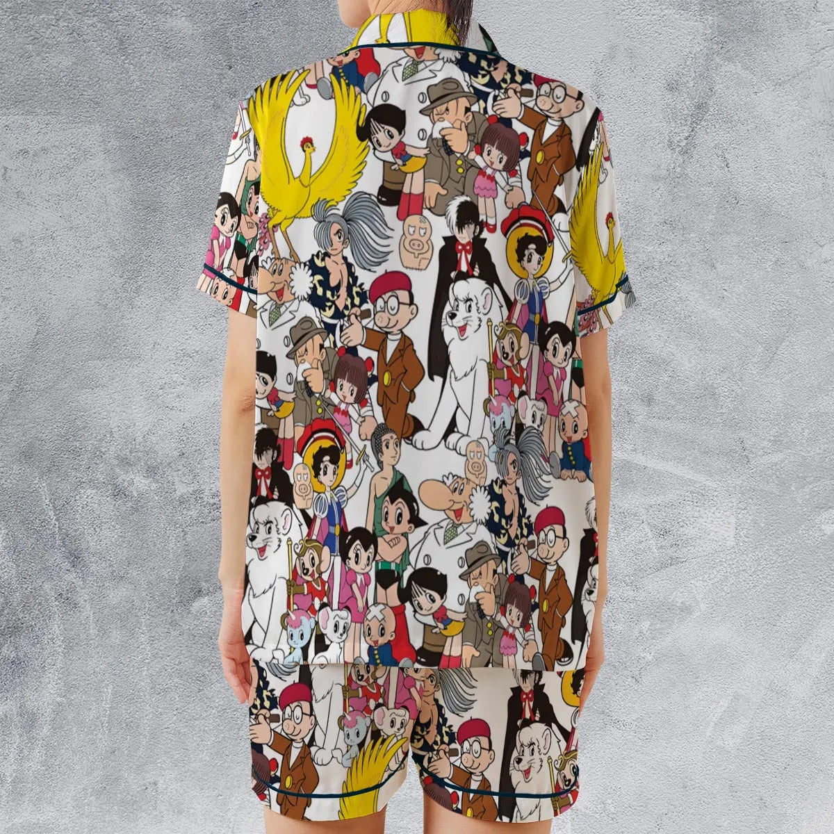 Mighty Atom Astro Boy Satin Short-Sleeve Pajamas Set