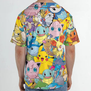 Magical Creatures Pokemon Unisex Baseball Jersey