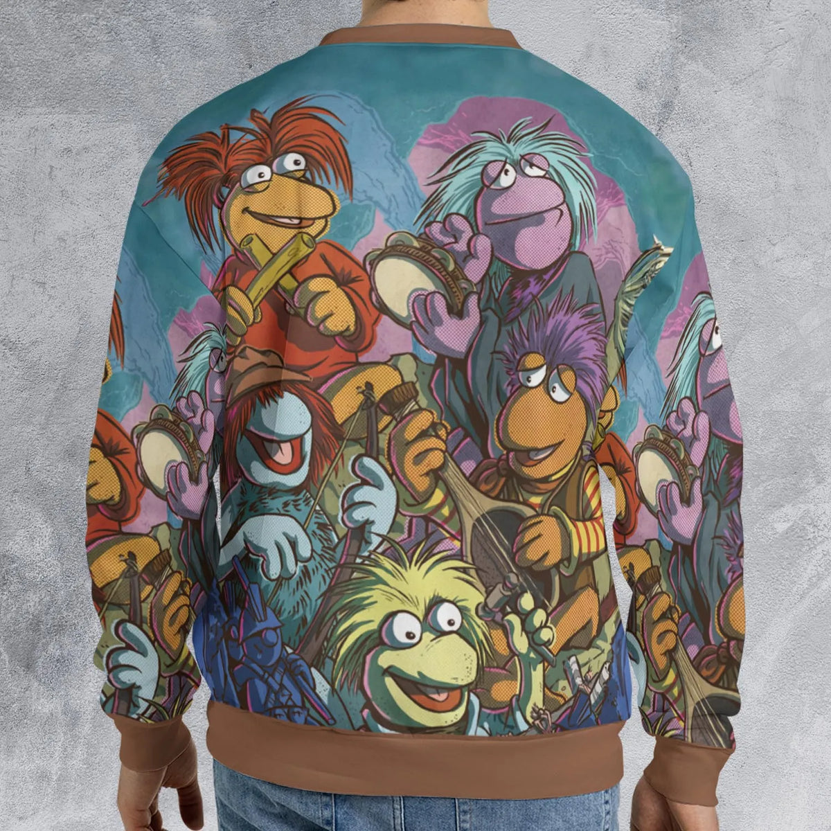 Fraggle Rock Larsen The Muppets All-over Print Sweatshirt