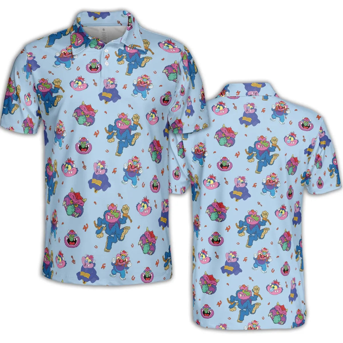 Blue Monster My Pet Monster AOP Men/Women Polo Shirt
