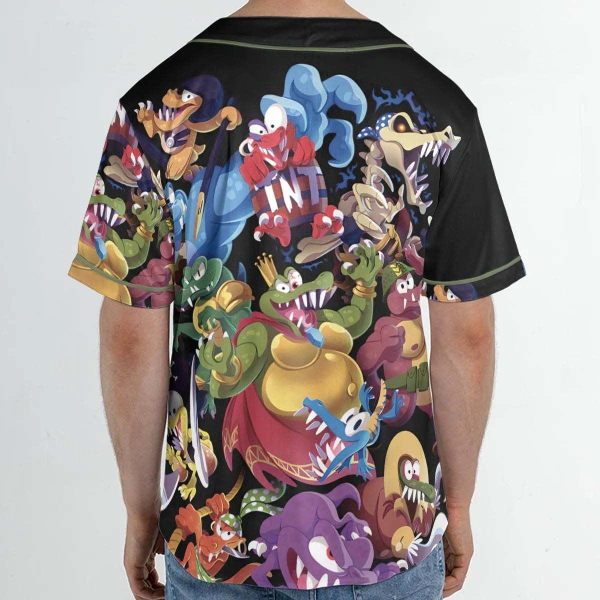 Krem Krew Donkey Kong Unisex Baseball Jersey