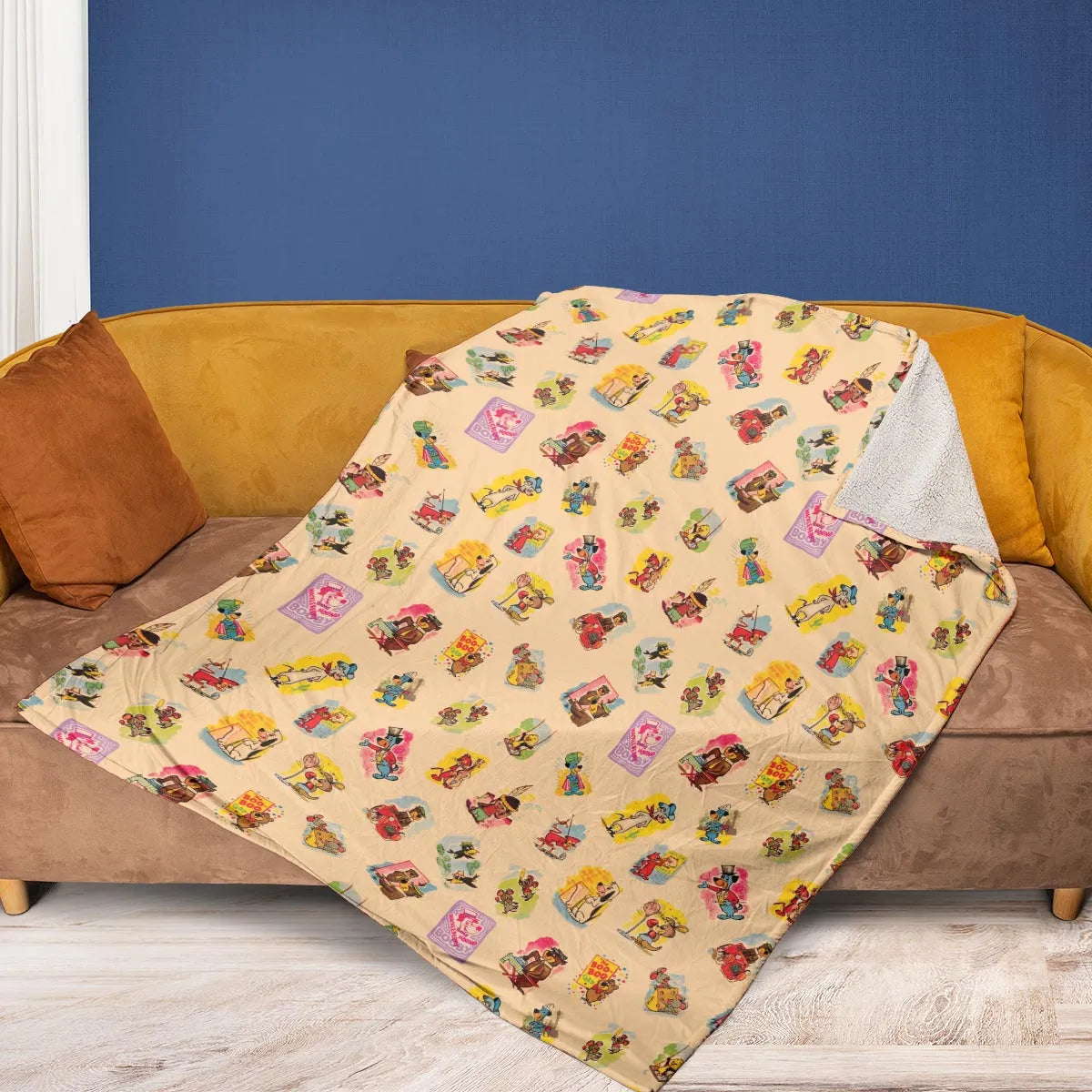 Huckleberry Hound Booby Fleece Blanket