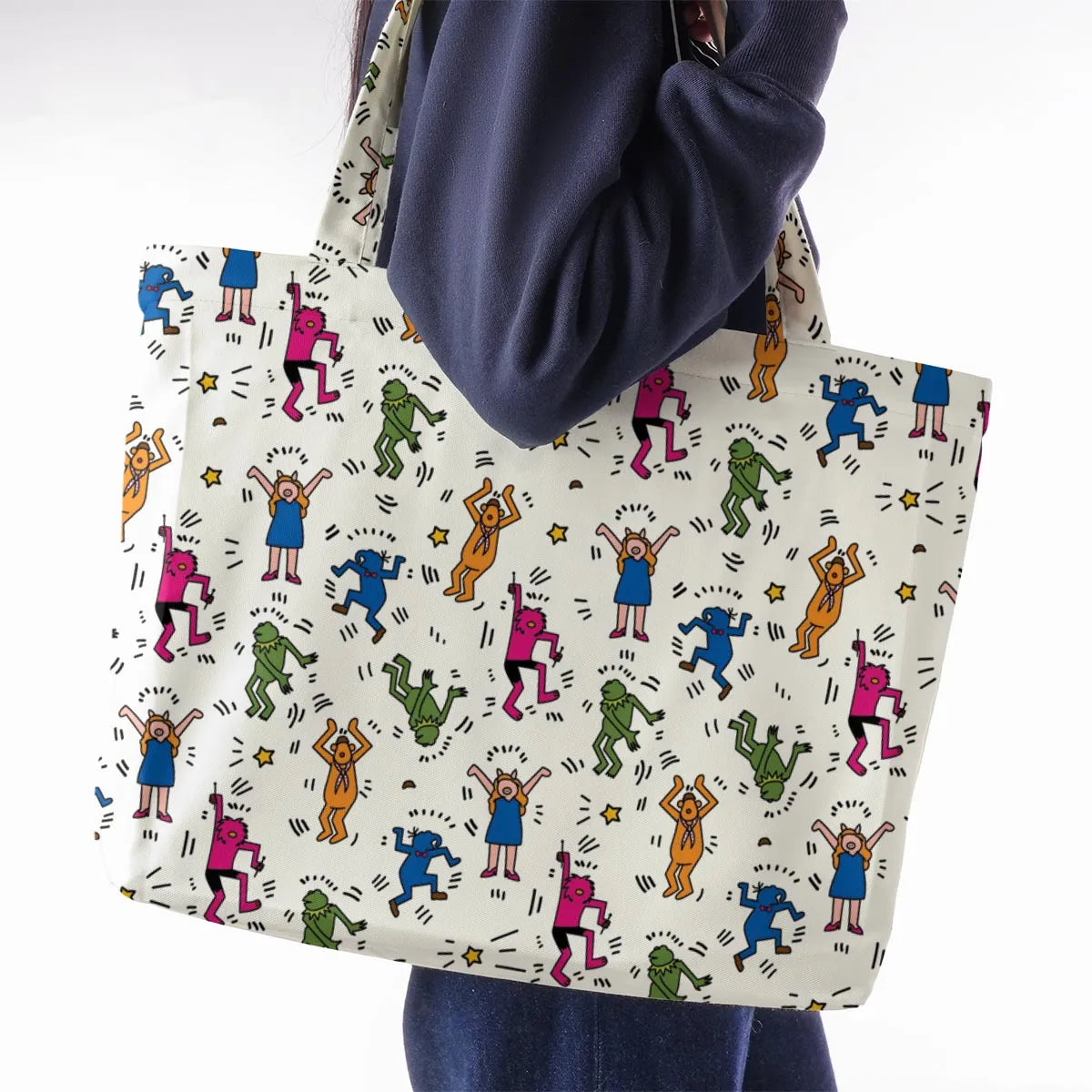 Dancing Muppets The Muppets Characters Large Tote Bag