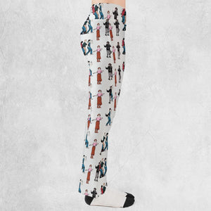 The Breakfast Club Characters Pattern Flare Leggings