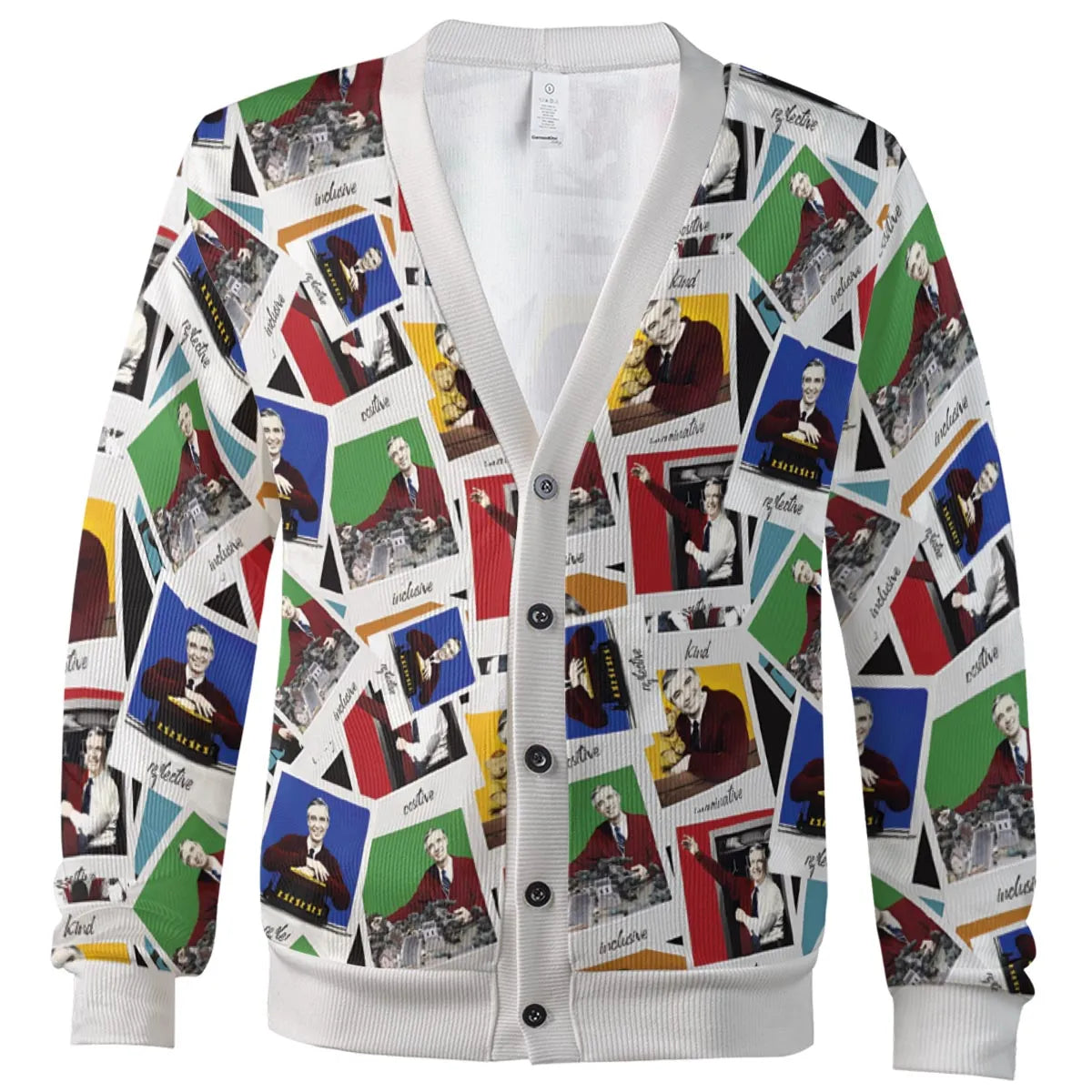 Mister Rogers Polaroid Cardigan